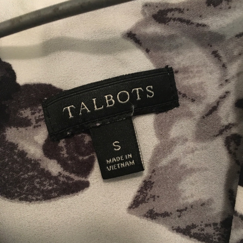 TALBOTS Rose Print Blouse - Picture 8 of 8